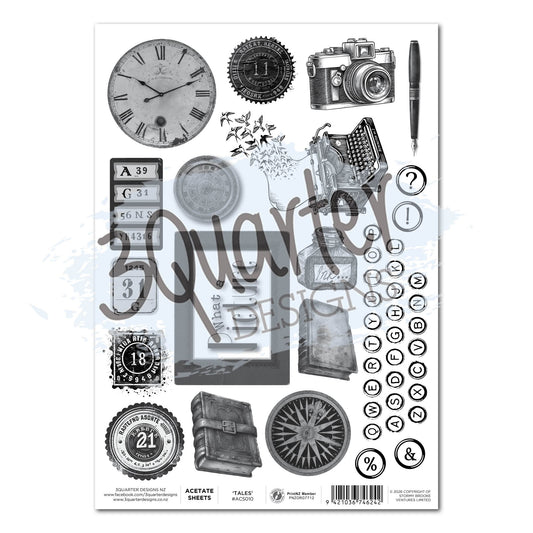 3 Quarter Designs - Acetate Sheet - Paper Tales