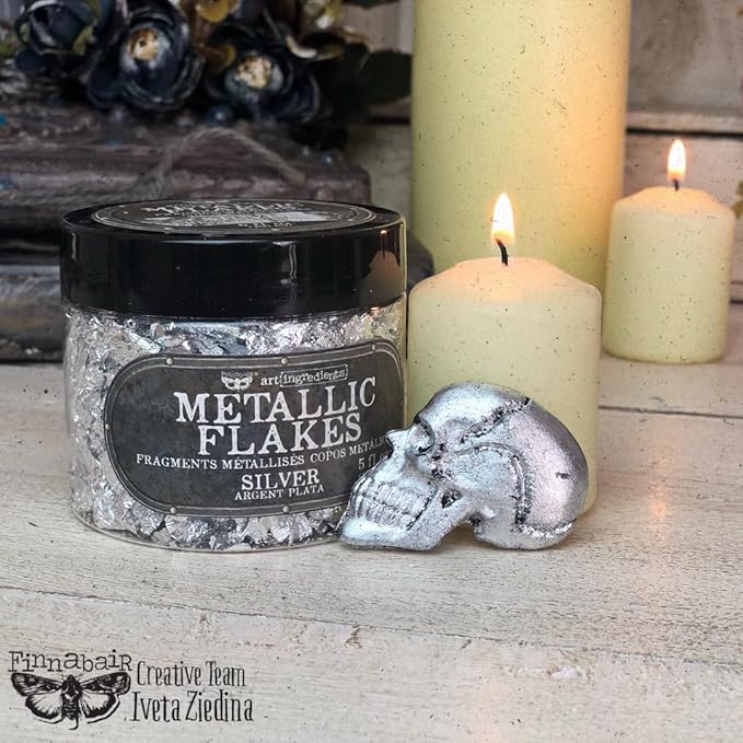 Finnabair Art Ingredients  - Silver Art Metal Flakes