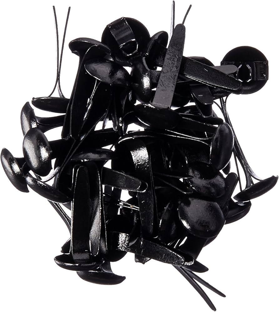 Eyelet Outlet & Brads - 8mm Black Brads