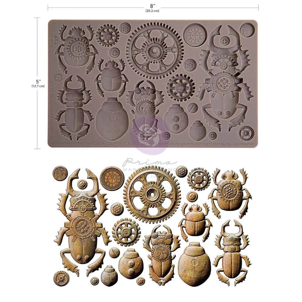 Finnabair Imaginarium Moulds - Steampunk Beetles