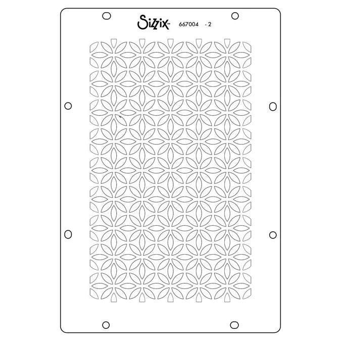 Sizzix Studio - Willow Wolfe Stencils - Backgrounds