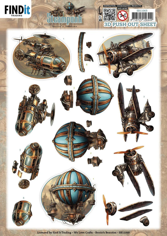3D Push Out - Berrie's Beauties - Steampunk