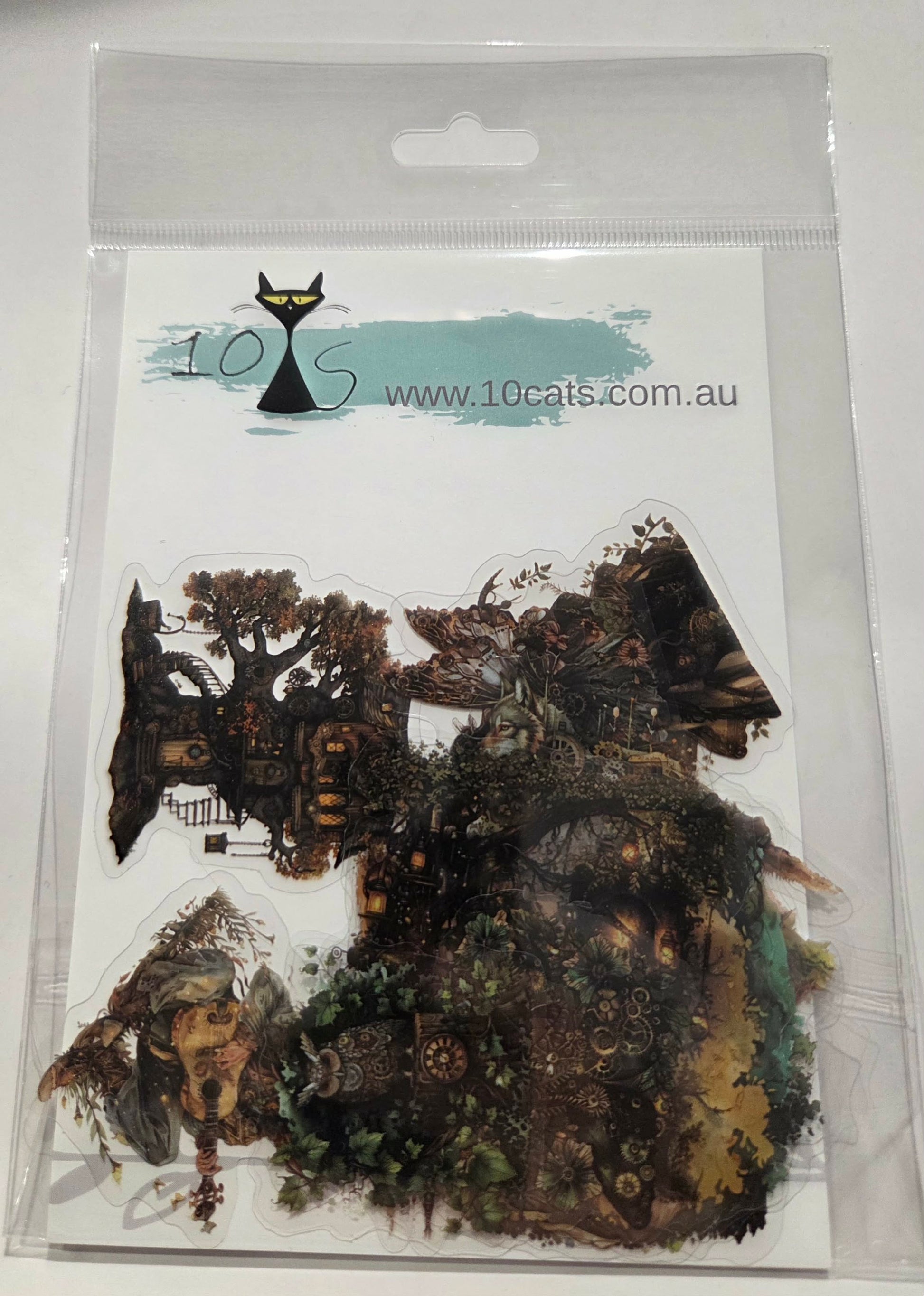 Clear Stickers - Punked Forest  20pc