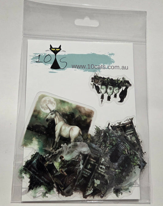 Clear Stickers - Enchanted Forest  20pc