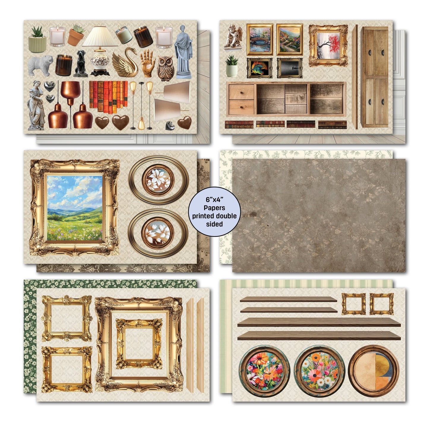 3 Quarter Designs - Timeless Gallery Collection Designer Paper & Diecuts Set