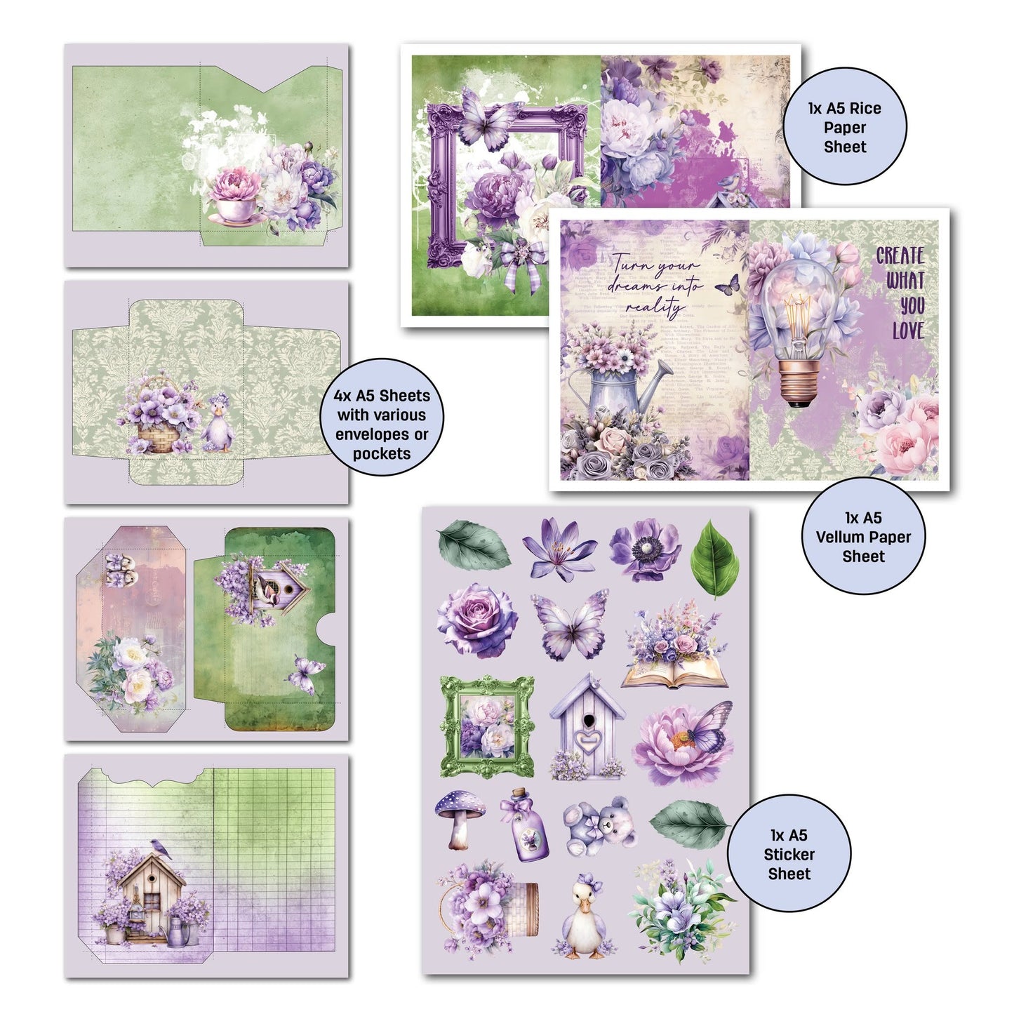 3 Quarter Designs - Violet Dreams Gimme More Pack