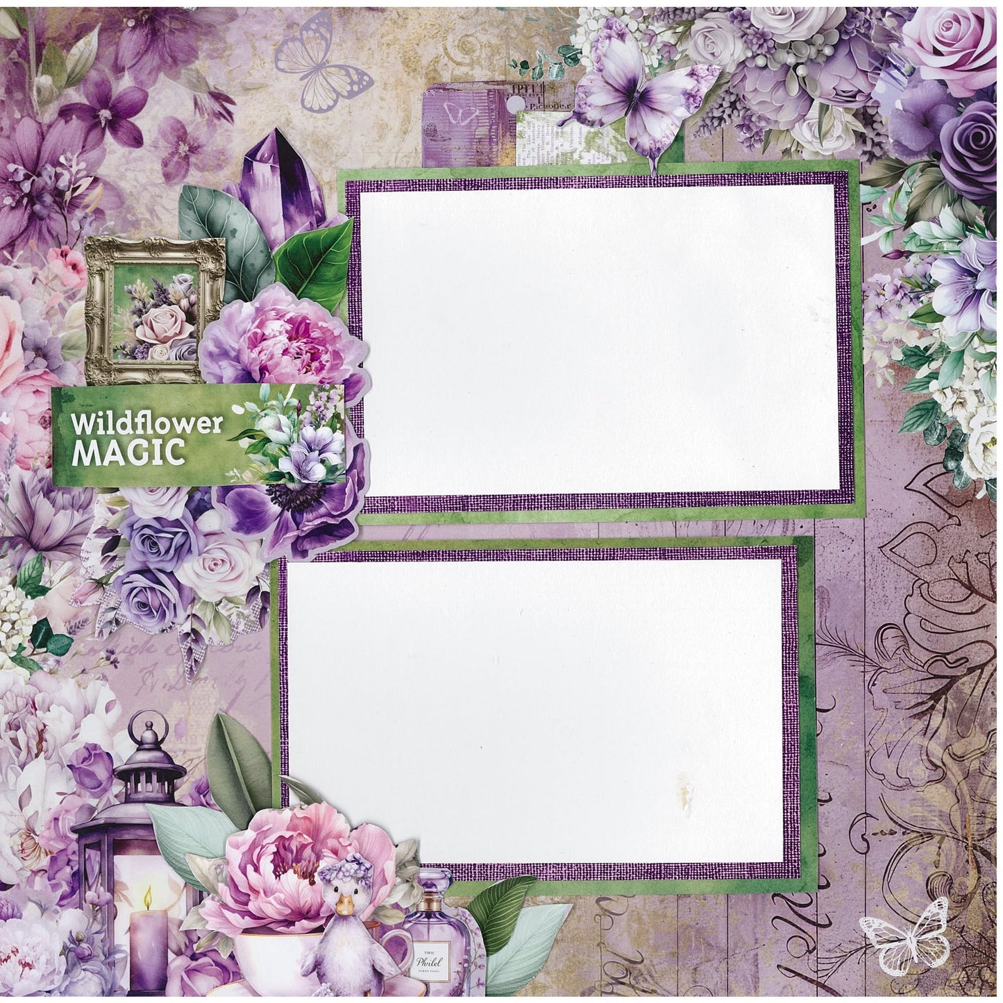 3 Quarter Designs - Violet Dreams Collection Designer Paper & Diecuts Set