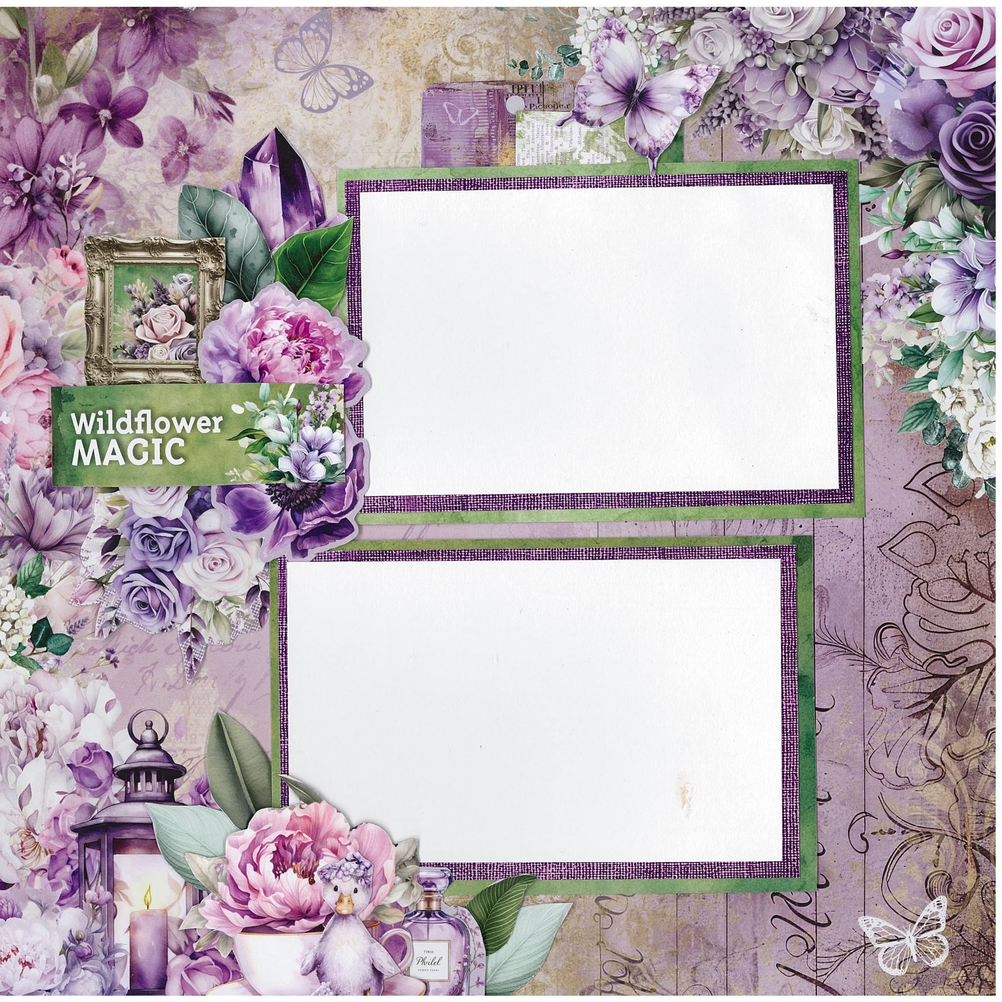 3 Quarter Designs - Violet Dreams Collection Designer Paper & Diecuts Set