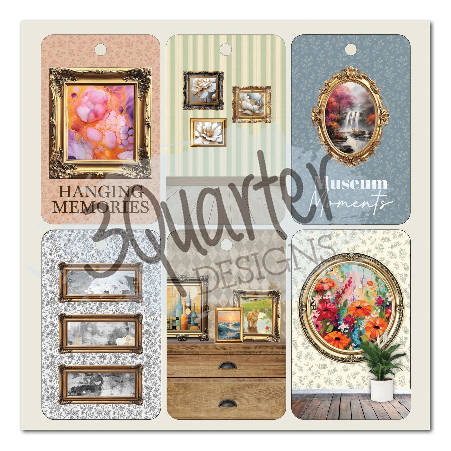 3 Quarter Designs - Timeless Gallery Collection Designer Paper & Diecuts Set