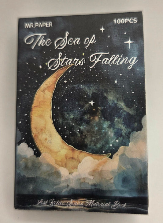 Mini Ephemera Books - Sea Of Stars Falling