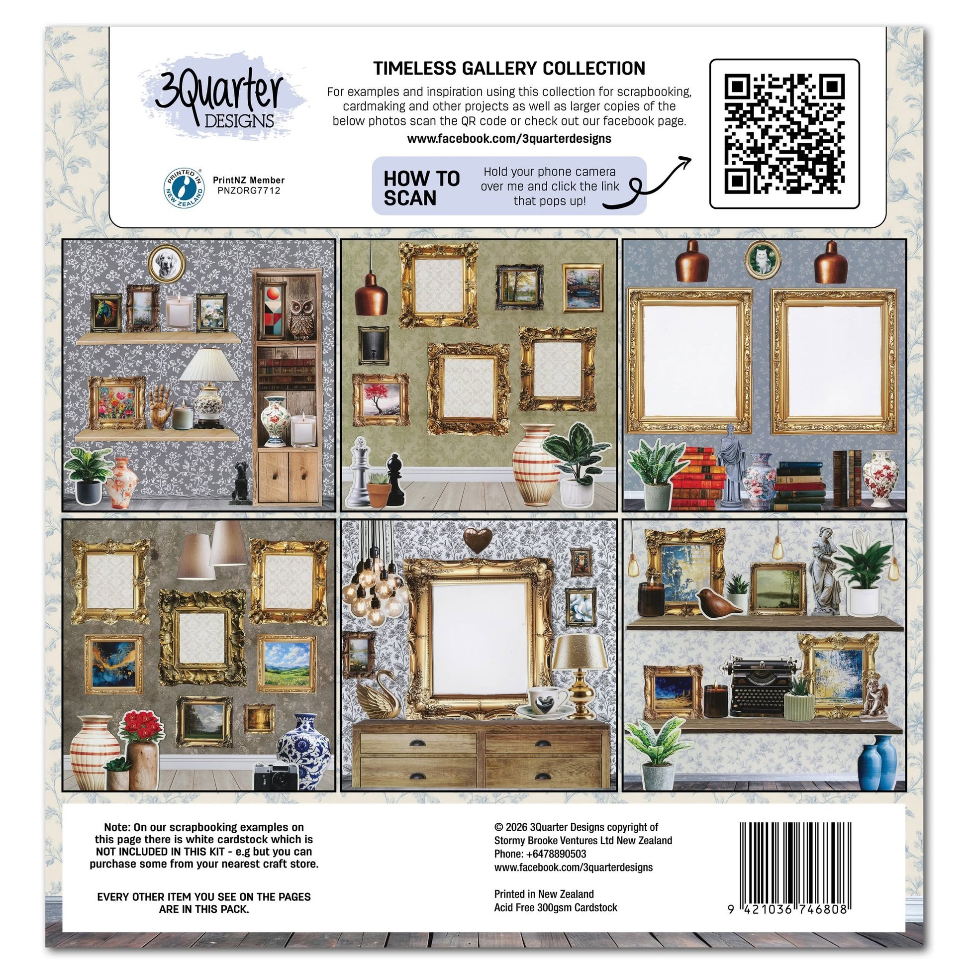 3 Quarter Designs - Timeless Gallery Collection Designer Paper & Diecuts Set
