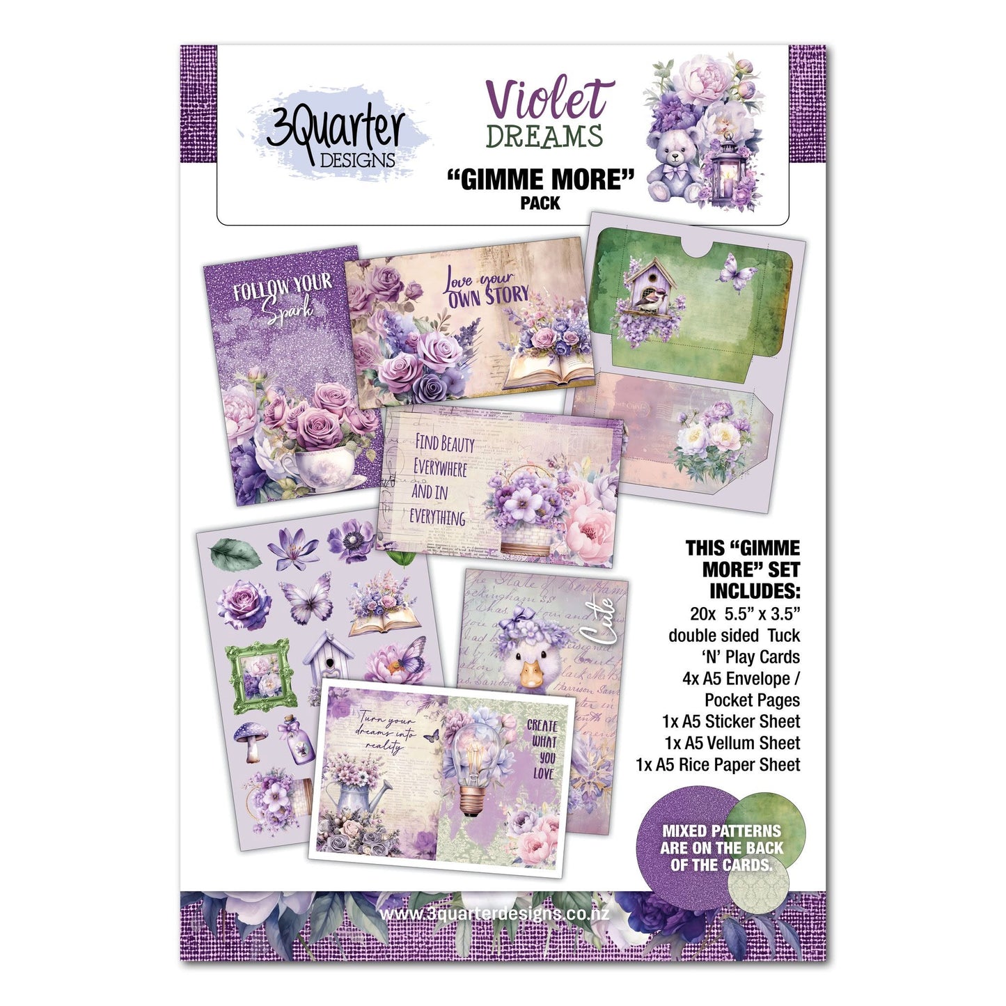 3 Quarter Designs - Violet Dreams Gimme More Pack