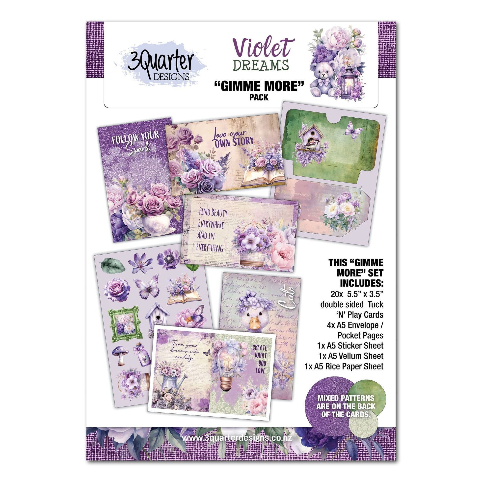 3 Quarter Designs - Violet Dreams Gimme More Pack