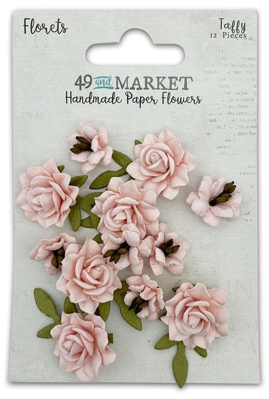 49 and  Market Handmade Paper Flowers - Florets - Taffy