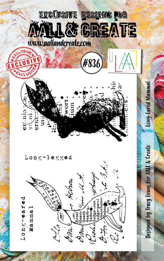 AALL & CREATE - A7 Stamps -Long-Eared Mammal # 836