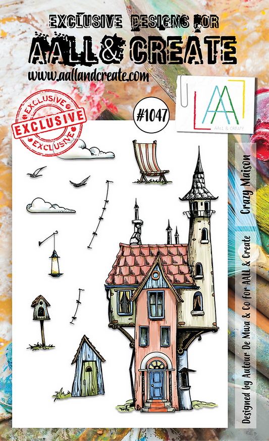AALL & CREATE - A6 Stamps - Crazy Maison # 1047
