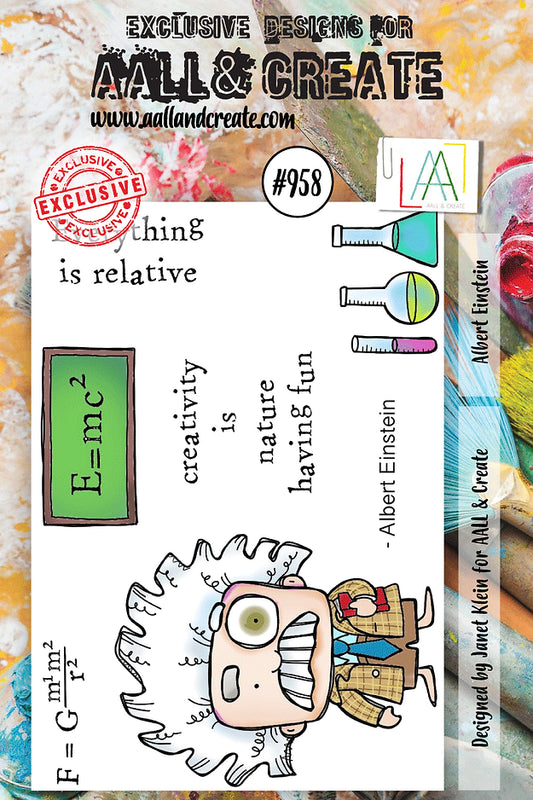 AALL & CREATE - A7 Stamps - Albert Einstein # 958