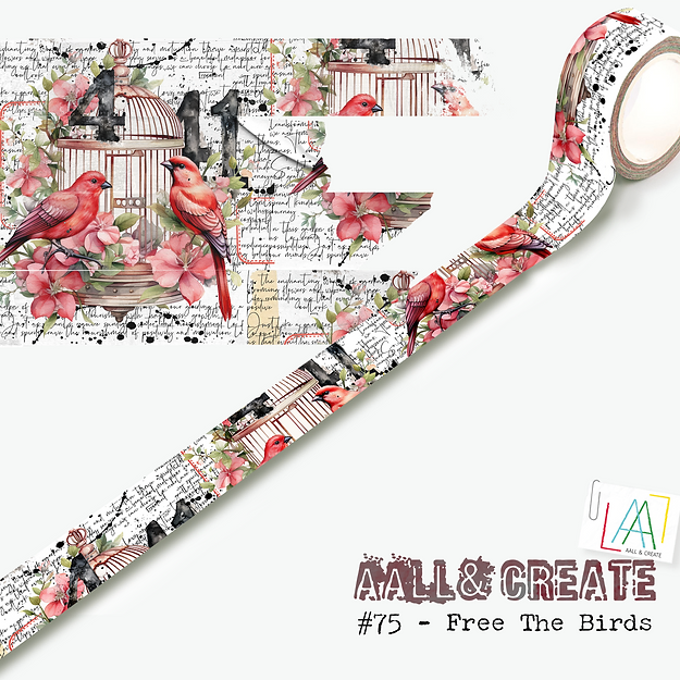 AALL & CREATE - Washi Tape  - Free The Birds #75