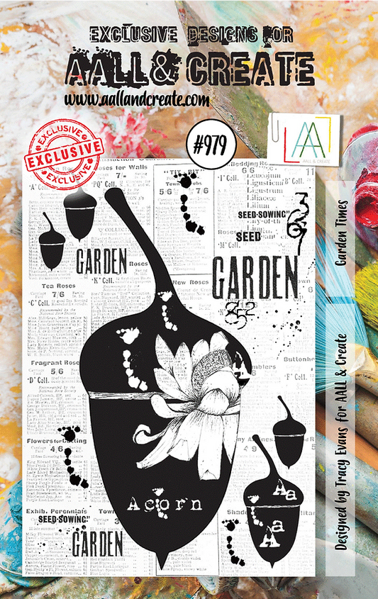 AALL & CREATE - A7 Stamps -Garden Times # 979