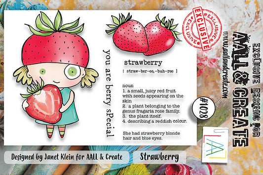 AALL & CREATE - A7 Stamps -Strawberry #1028