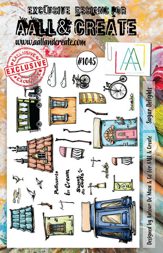 AALL & CREATE - A5 Stamps - Sugar Delights #1045