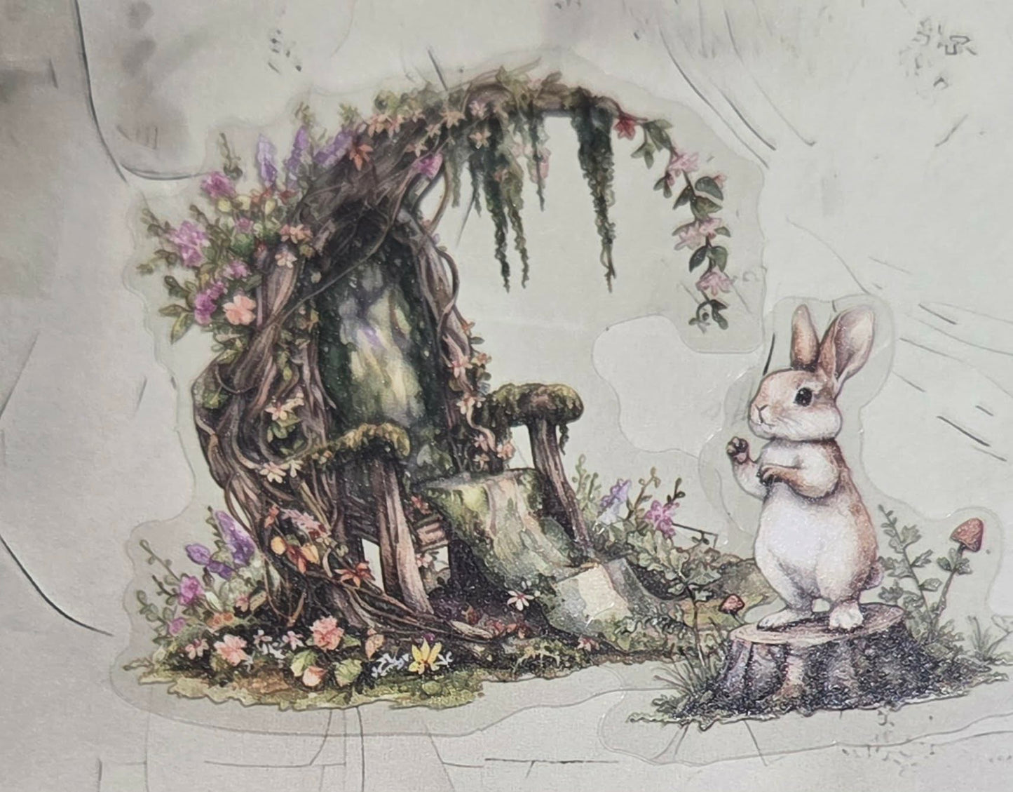 Clear Stickers -Fairy Forest  20pc