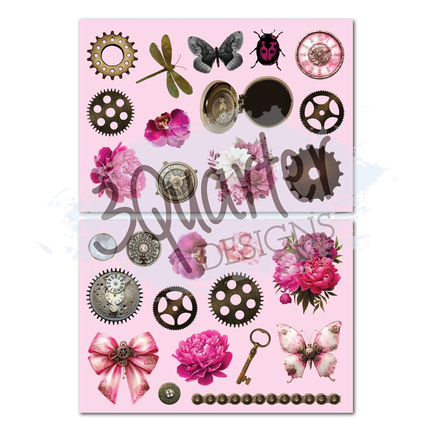 3 Quarter Designs - Mrs Aeronaut Collection 8x8 Pack