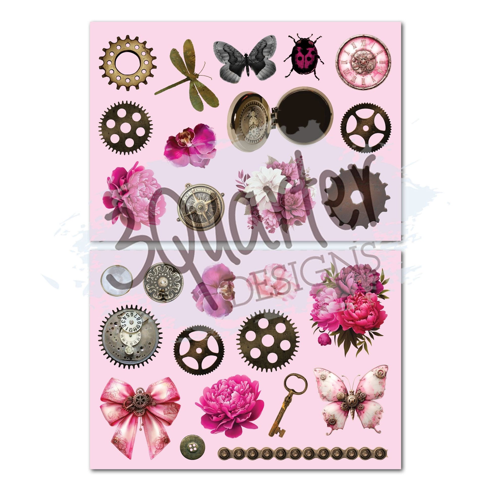 3 Quarter Designs - Mrs Aeronaut Collection 8x8 Pack