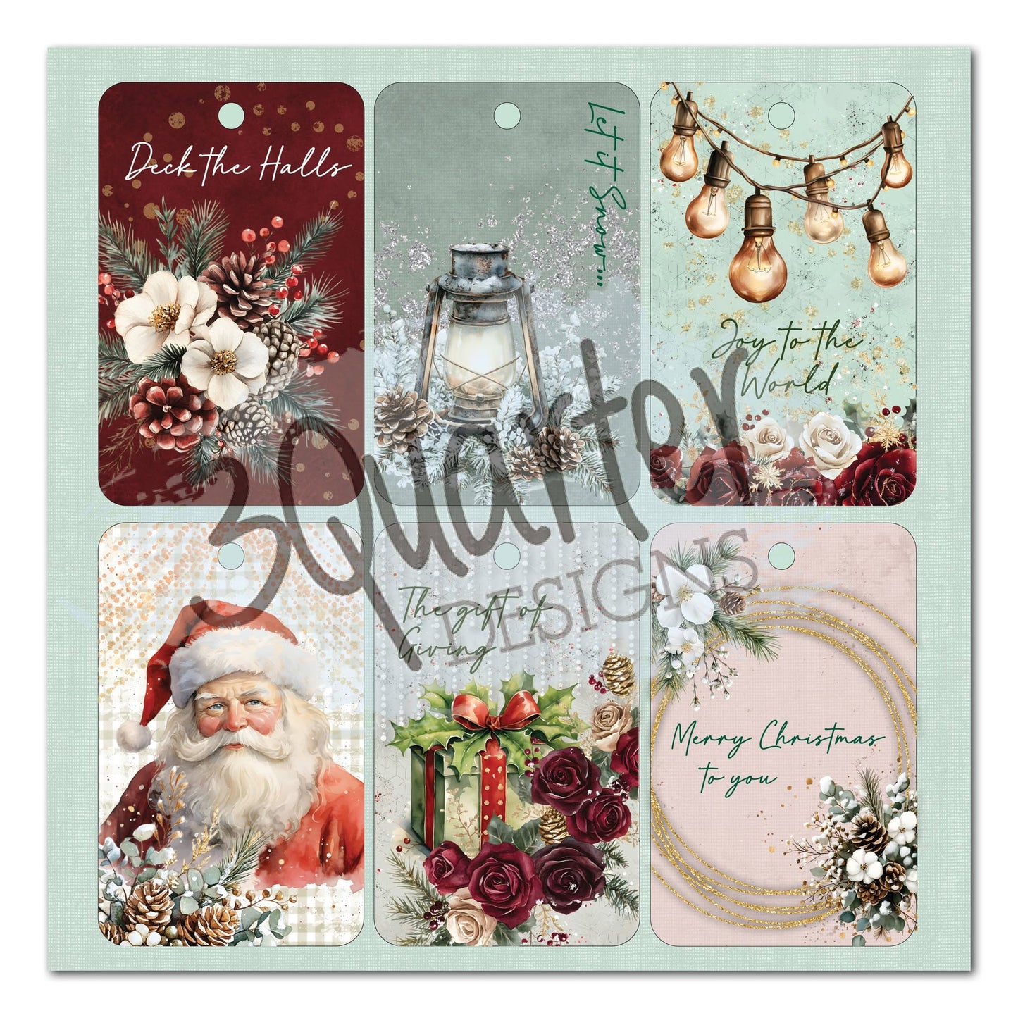 3 Quarter Designs - Silent Night Collection 8x8 Pack