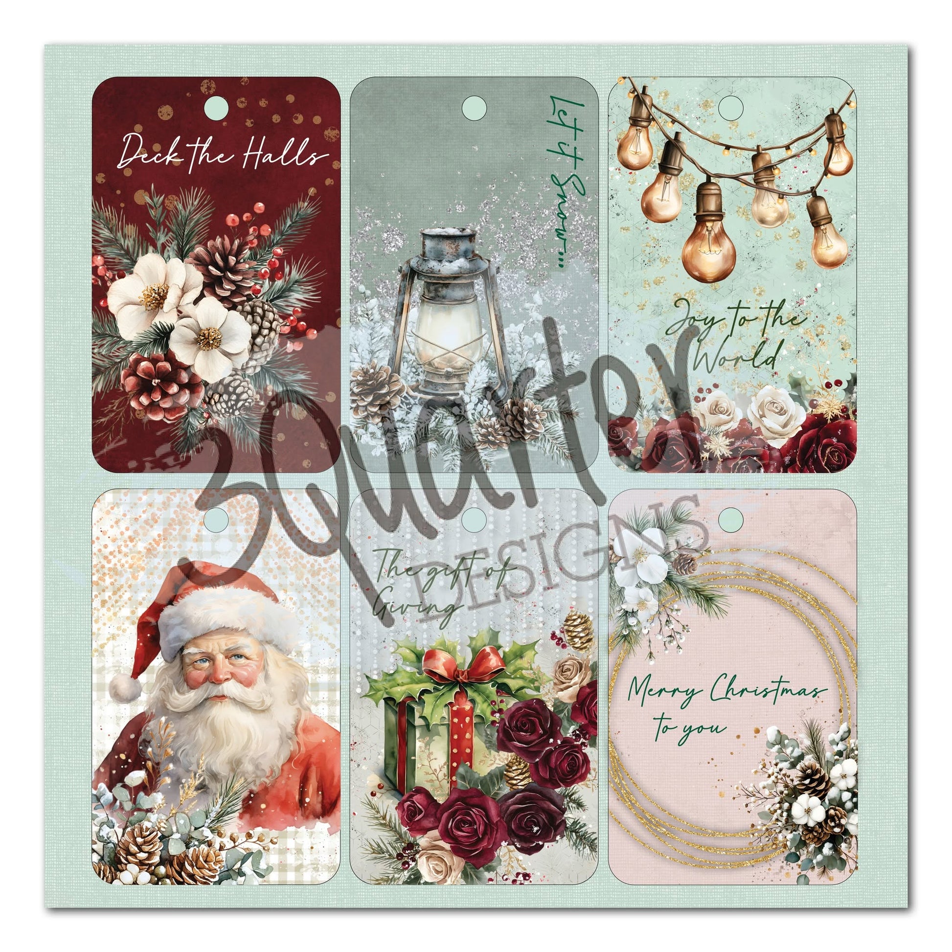 3 Quarter Designs - Silent Night Collection 8x8 Pack
