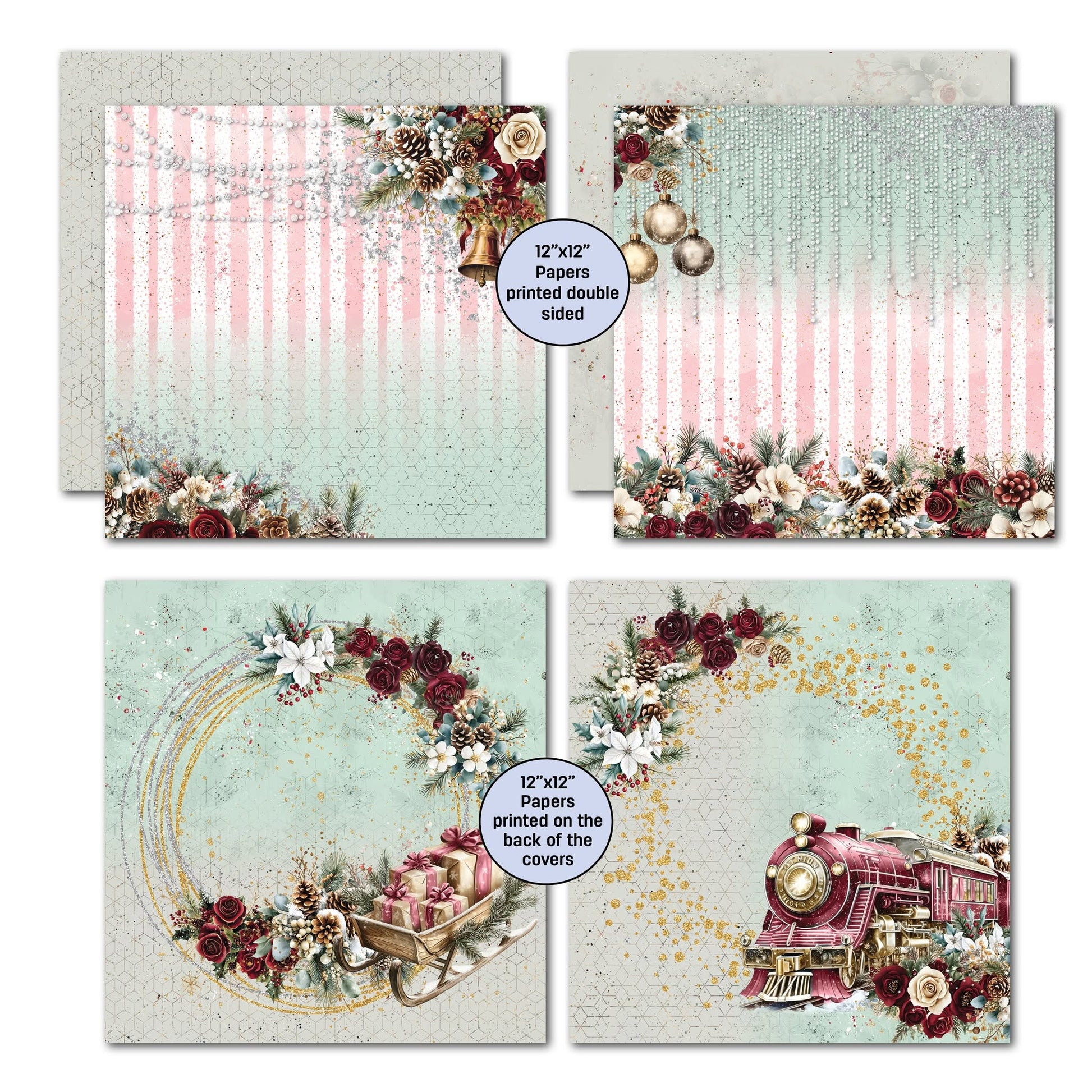 3 Quarter Designs - Silent Night Collection Designer Paper & Diecuts Set
