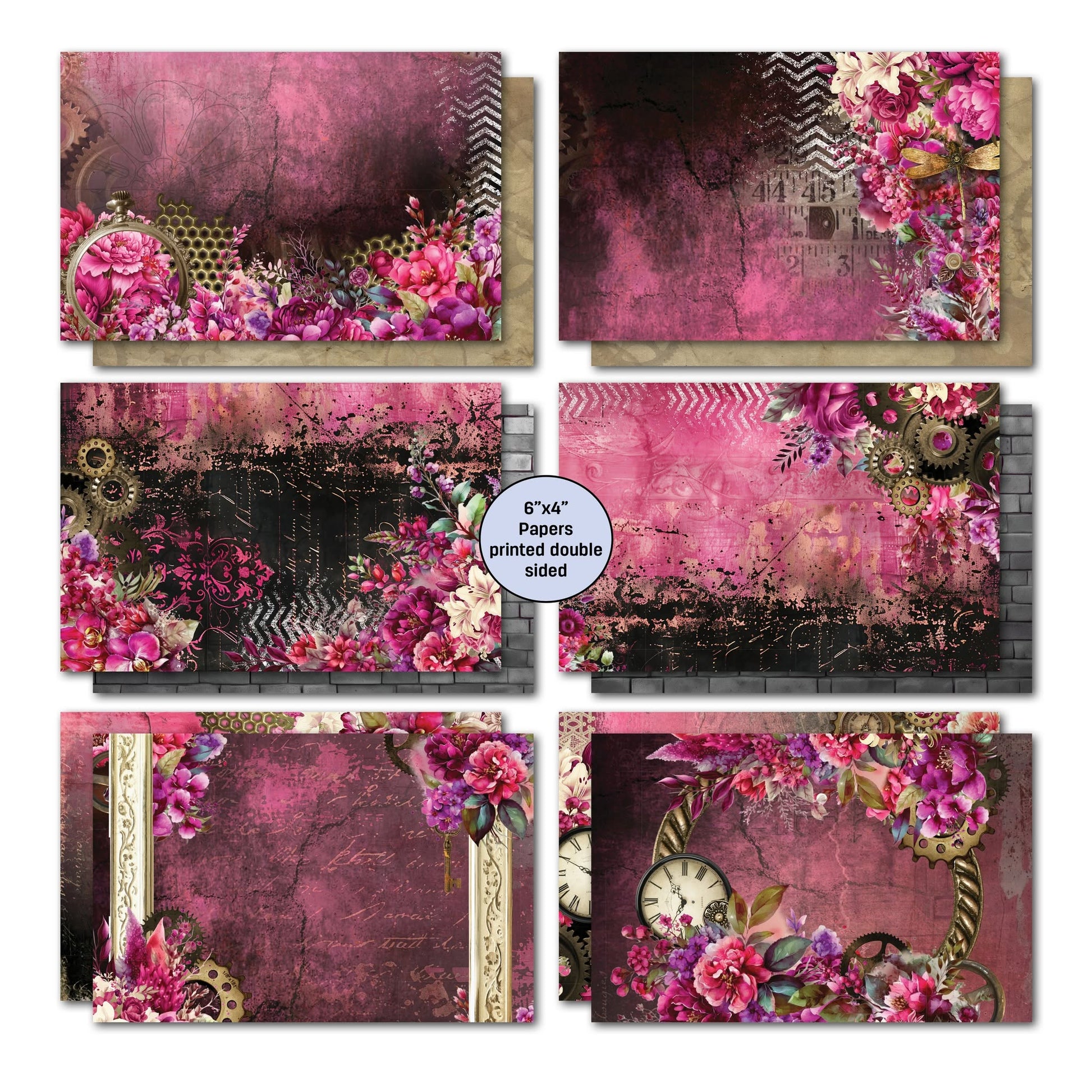 3 Quarter Designs - Mrs Aeronaut Collection 6x4 Card Pack