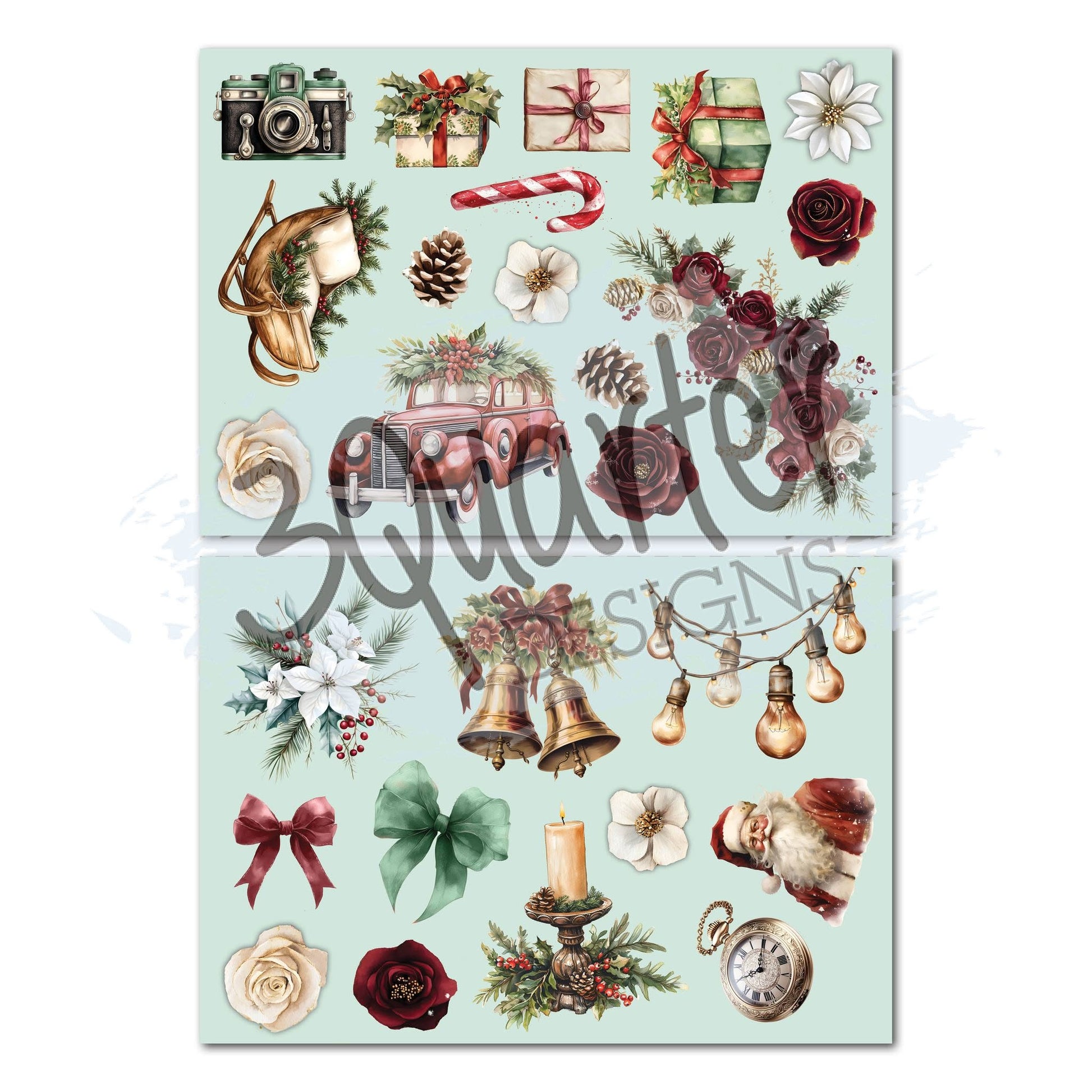 3 Quarter Designs - Silent Night Collection 8x8 Pack