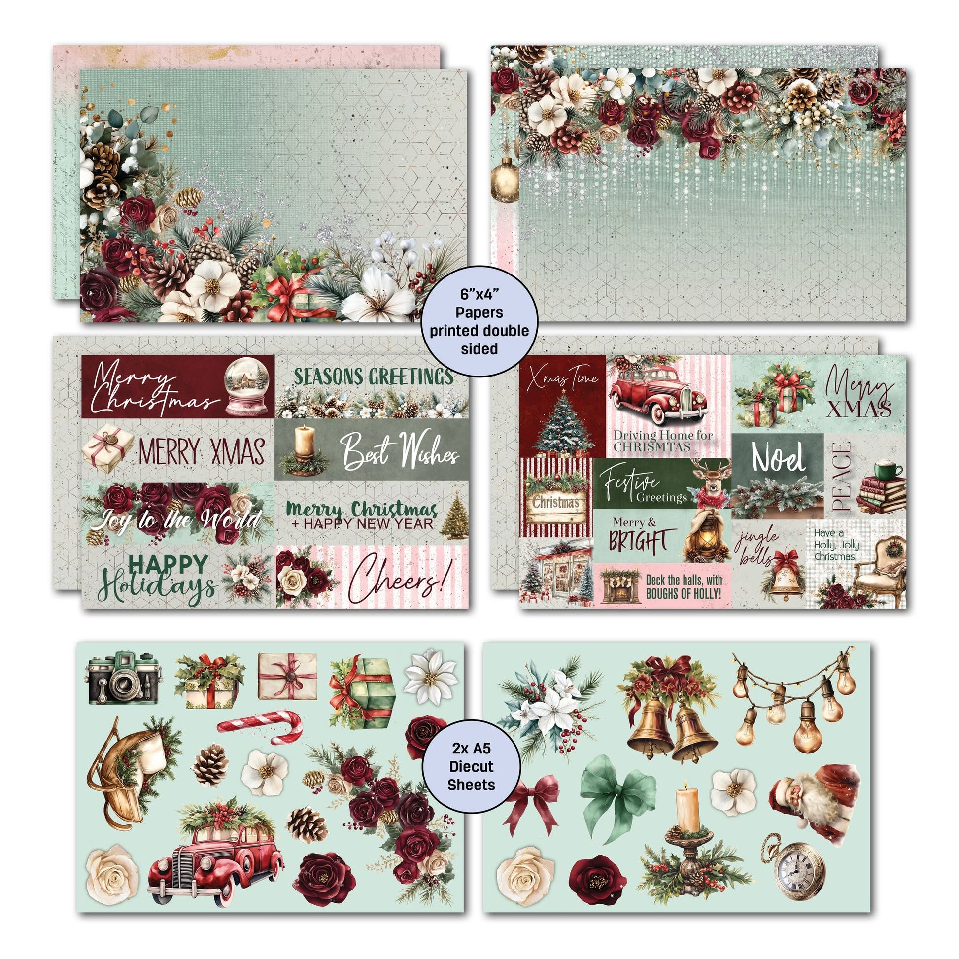 3 Quarter Designs - Silent Night Collection 6x4 Card Pack
