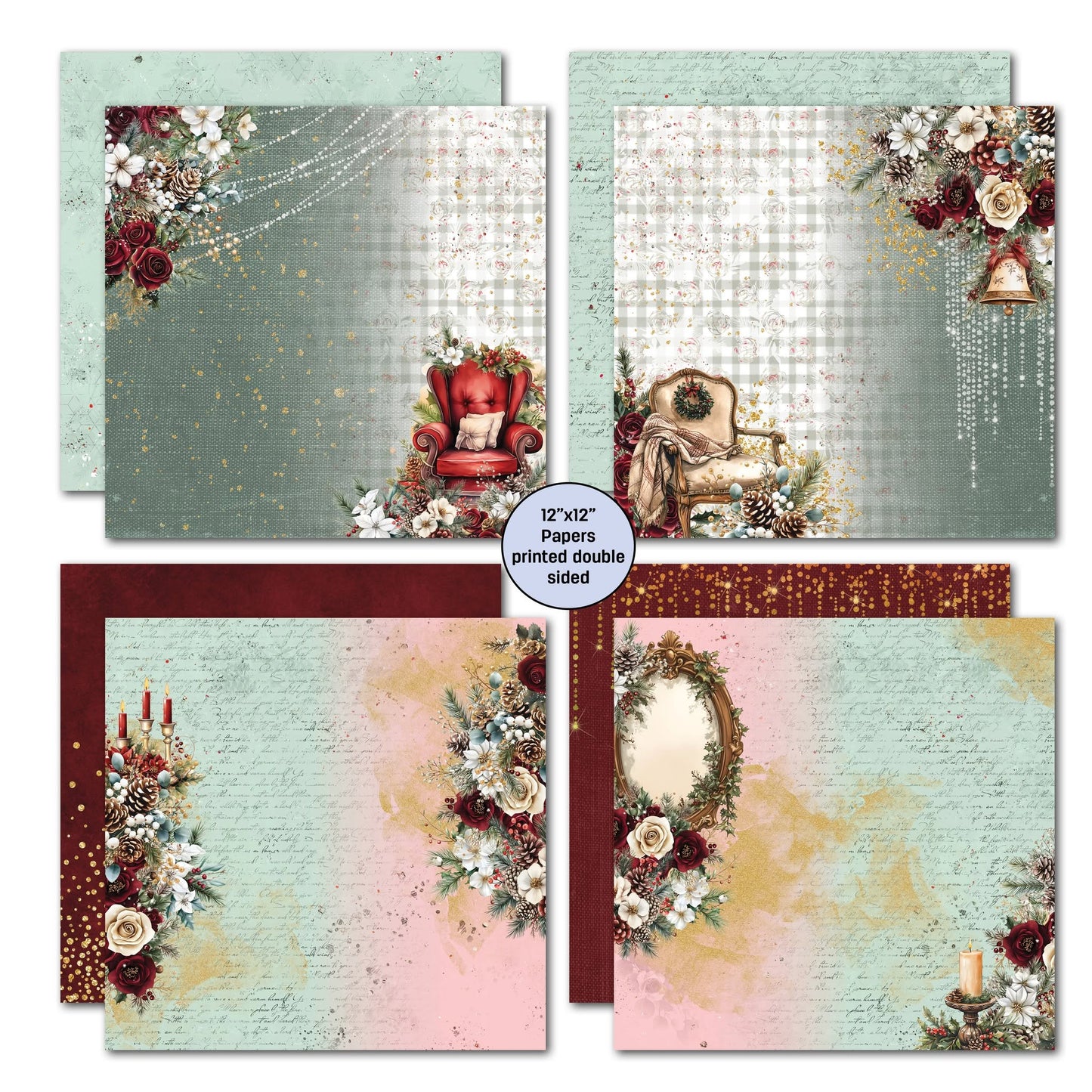 3 Quarter Designs - Silent Night Collection Designer Paper & Diecuts Set