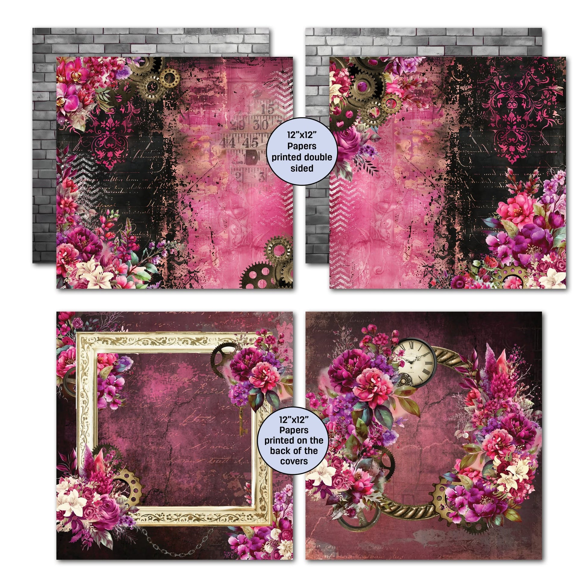 3 Quarter Designs - Mrs Aeronaut Collection Designer Paper & Diecuts Set