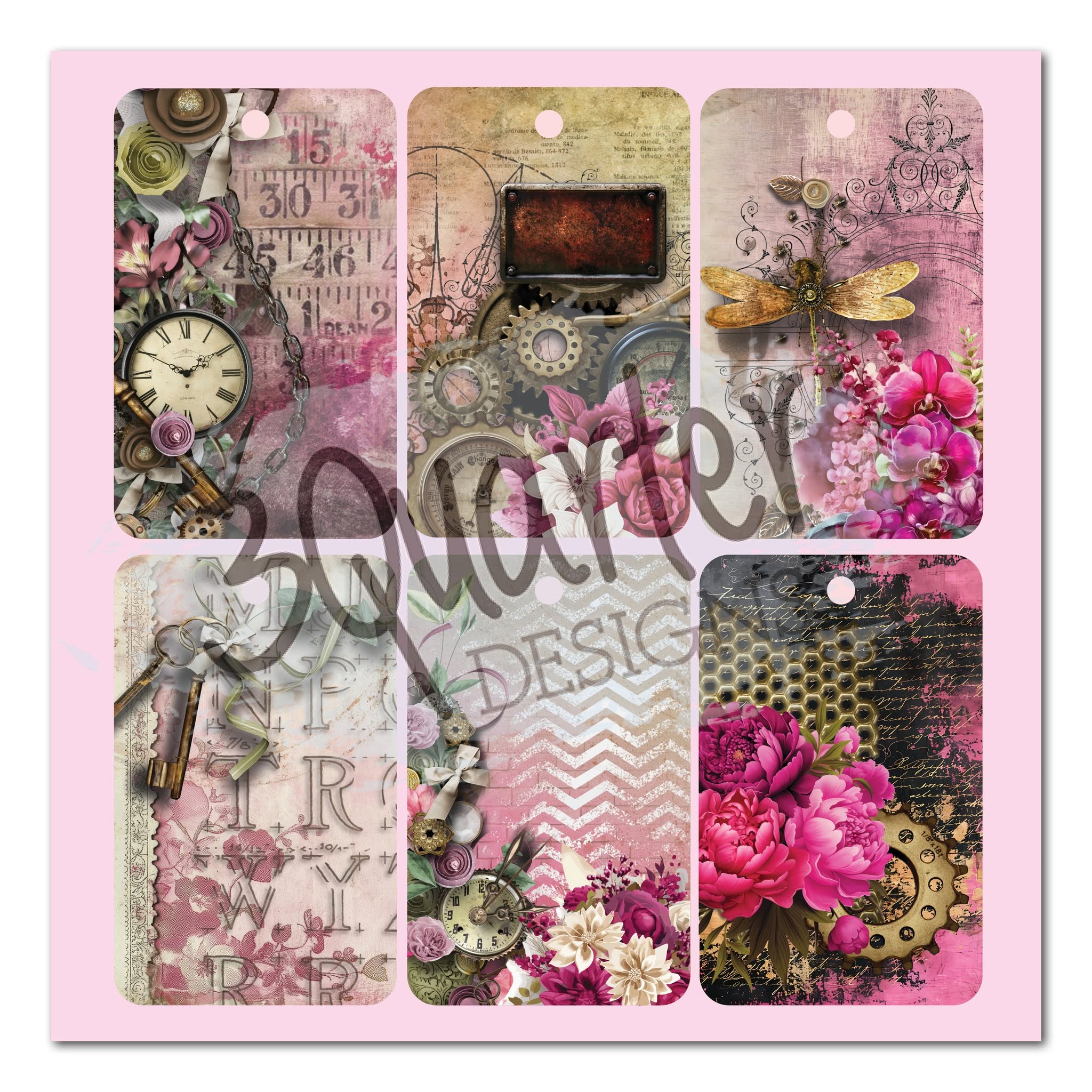 3 Quarter Designs - Mrs Aeronaut Collection 8x8 Pack