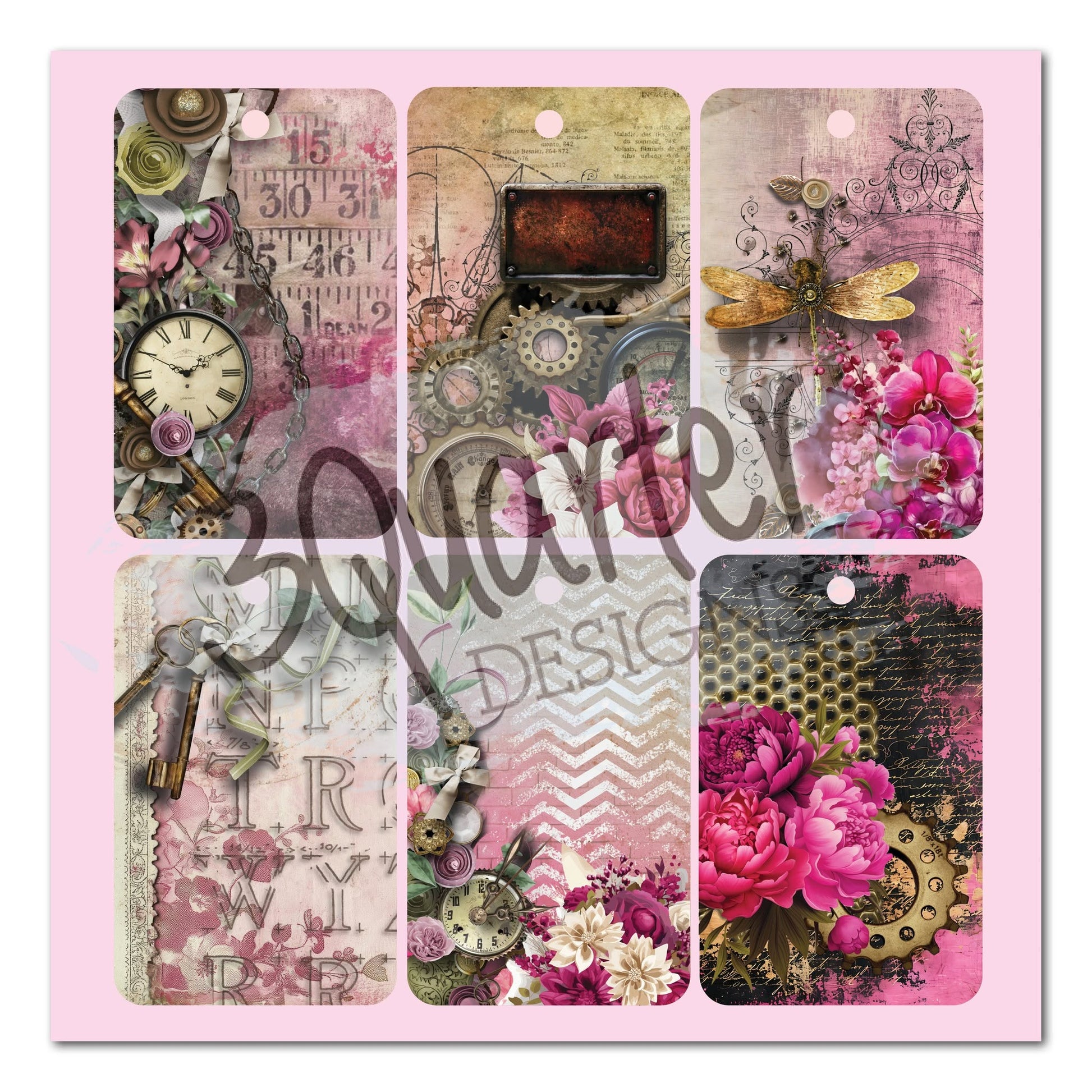 3 Quarter Designs - Mrs Aeronaut Collection 8x8 Pack