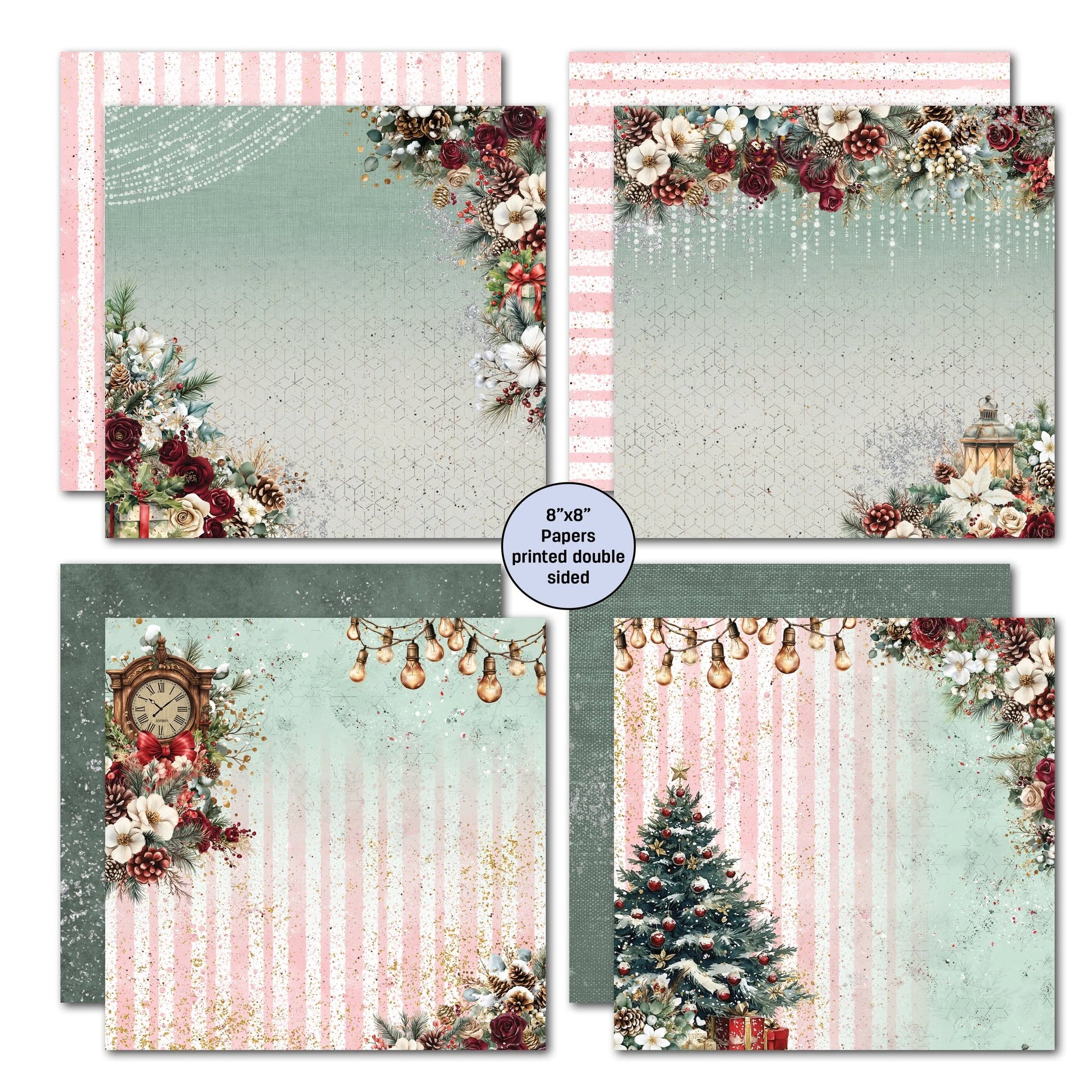 3 Quarter Designs - Silent Night Collection 8x8 Pack