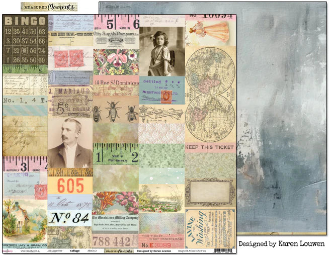 Bee Arty -Measured Moments 12'' x 12'' Paper Collection Pack