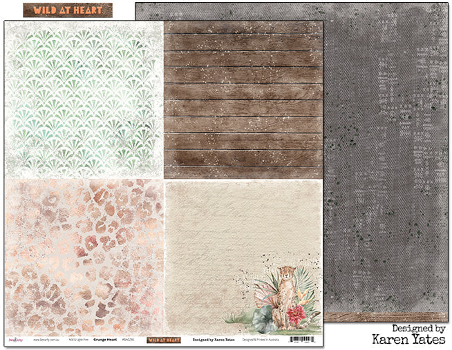 Bee Arty - Wild At Heart 12'' x 12'' Paper Packs