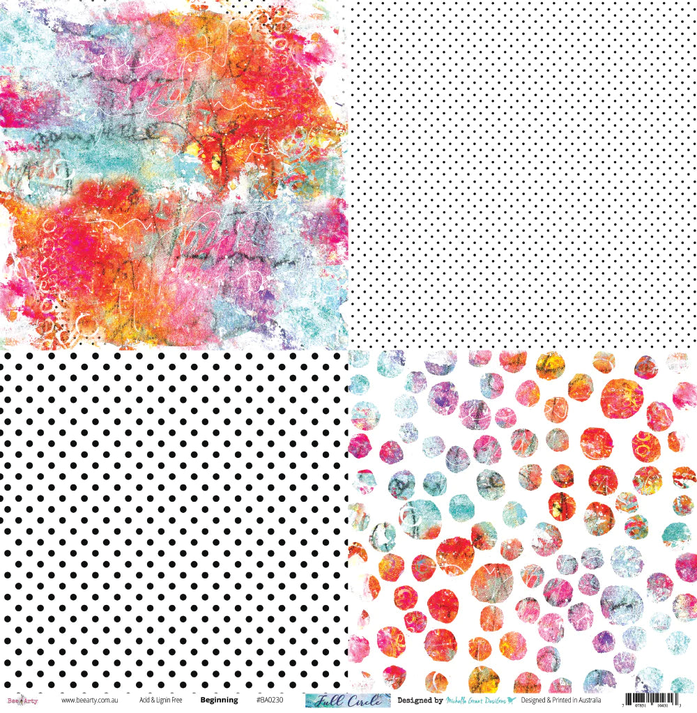 Bee Arty - Full Circle 12'' x 12'' Paper Packs