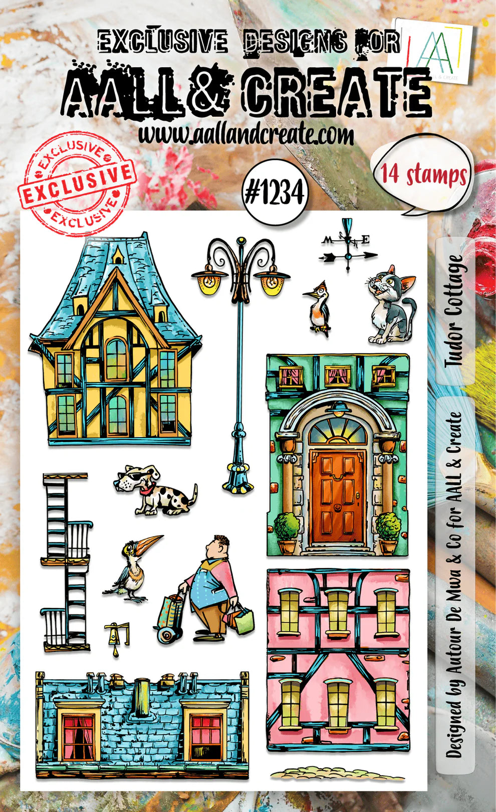 AALL & CREATE - A6 Stamps - Tudor Cottage #1234