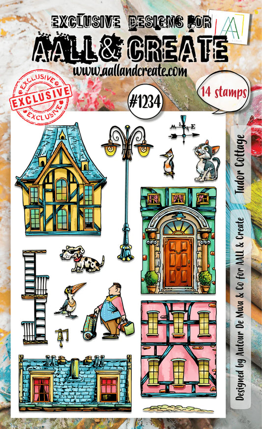 AALL & CREATE - A6 Stamps - Tudor Cottage #1234