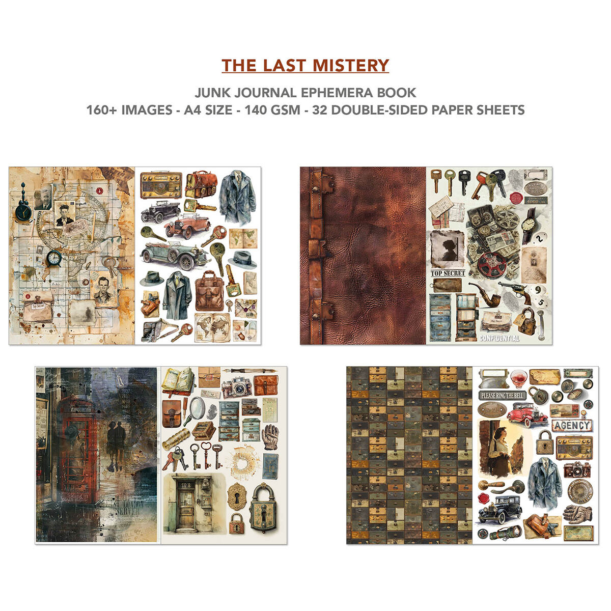 Ciao Bella - Junk Journal & Ephemera Book - The Last Mystery