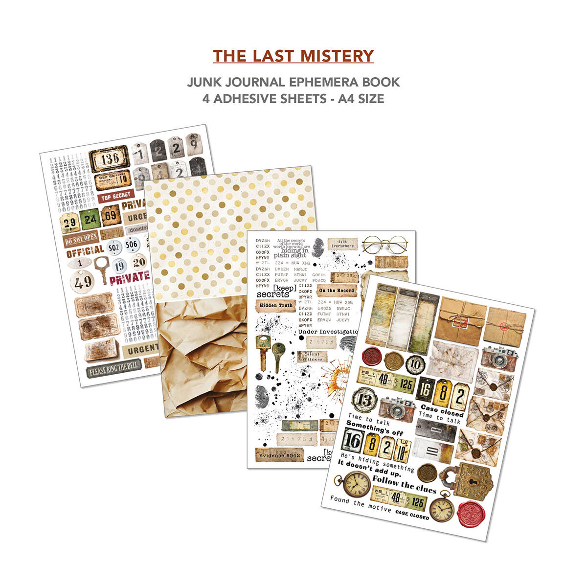 Ciao Bella - Junk Journal & Ephemera Book - The Last Mystery