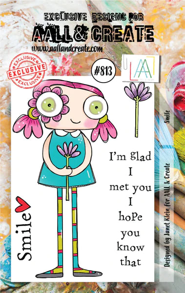 AALL & CREATE - A7 Stamps - Smile  #813
