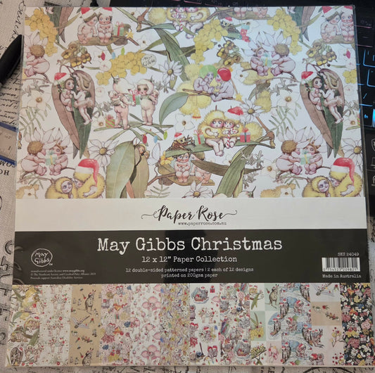 Paper Rose - May Gibbs Christmas   12 x 12 Paper Collection