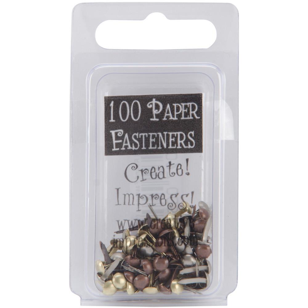 Creative Impressions - Mini Round Antique brads (100)
