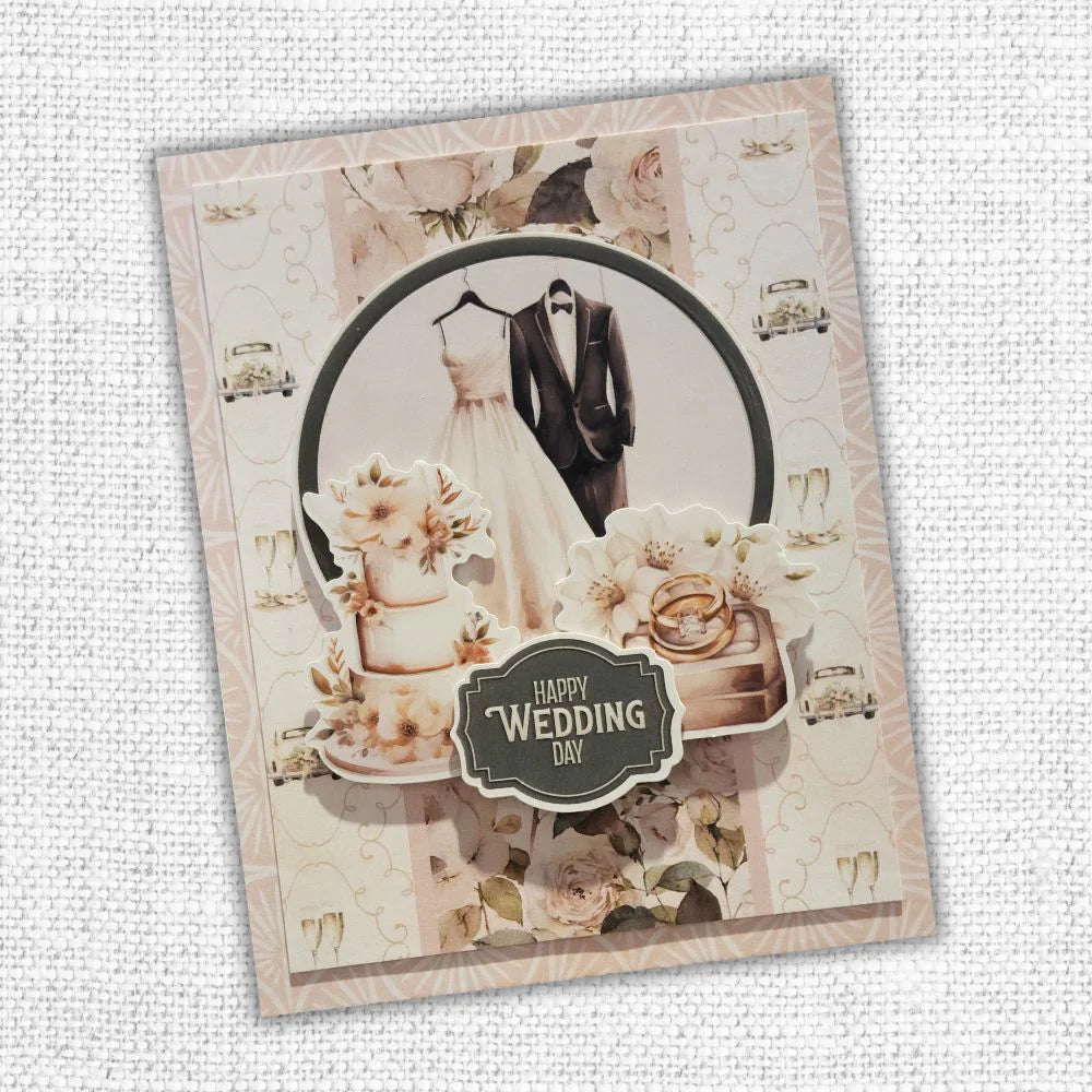 Paper Rose - Wedding Joy 6 x 8 " Quick Cards Die Cuts